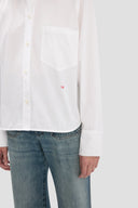 VICTORIA BECKHAM ELLYS CROPPED SHIRT WHITE