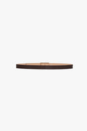 VICTORIA BECKHAM DORIAN BELT 2,5CM GRAINED DARK BURGUNDY