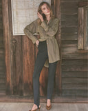 VERONICA BEARD LANDREN SLIM STIRRUP TROUSER BLACK
