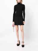 PATOU PULL RIBBED HIGH NECK BLACK