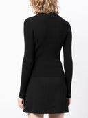 PATOU PULL RIBBED HIGH NECK BLACK