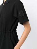 MONCLER COTTON-BLEND DRESS BLACK