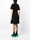 MONCLER COTTON-BLEND DRESS BLACK