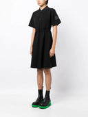 MONCLER COTTON-BLEND DRESS BLACK