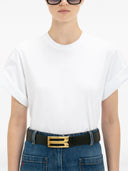 VICTORIA BECKHAM TILLY OVSD T-SHIRT  WHITE