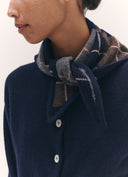&DAUGHTER ARGYLE FOULARD NAVY