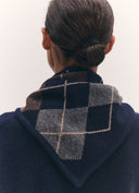 &DAUGHTER ARGYLE FOULARD NAVY