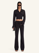 COURREGES CROPPED 2POCKET SHIRT BLACK