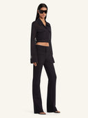 COURREGES CROPPED 2POCKET SHIRT BLACK