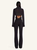 COURREGES CROPPED 2POCKET SHIRT BLACK