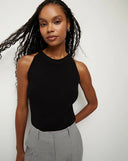 VERONICA BEARD MOULIN TANK TOP BLACK