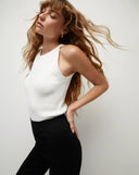 VERONICA BEARD MOULIN TANK TOP WHITE