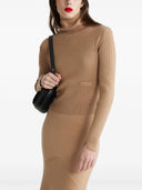 PATOU RIBBED TURTLENECK BISCUIT