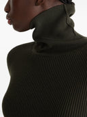 PATOU RIBBED TURTLENECK KHAKI