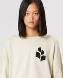 ISABEL MARANT ÉTOILE MARISANS LOGO PULL LIGHT GREY