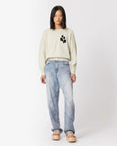 ISABEL MARANT ÉTOILE MARISANS LOGO PULL LIGHT GREY