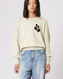 ISABEL MARANT ÉTOILE MARISANS LOGO PULL LIGHT GREY