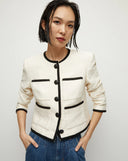 VERONICA BEARD DARLA JACQUARD JACKET ECRU