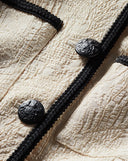 VERONICA BEARD DARLA JACQUARD JACKET ECRU