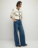 VERONICA BEARD DARLA JACQUARD JACKET ECRU