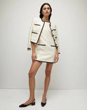 VERONICA BEARD DARLA JACQUARD JACKET ECRU