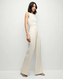 VERONICA BEARD SID RIBBED TOP WHITE
