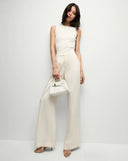 VERONICA BEARD SID RIBBED TOP WHITE