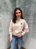 ISABEL MARANT ÉTOILE NASHA LOGO PULL GREY