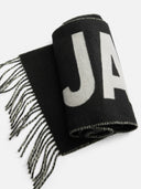 JACQUEMUS LOGO SCARF BLACK