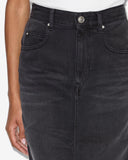 ISABEL MARANT ÉTOILE TILAURIA DENIM SKIRT FADED BLACK