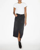 ISABEL MARANT ÉTOILE TILAURIA DENIM SKIRT FADED BLACK