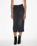 ISABEL MARANT ÉTOILE TILAURIA DENIM SKIRT FADED BLACK