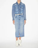ISABEL MARANT ÉTOILE TILAURIA DENIM SKIRT LIGHT BLUE