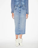 ISABEL MARANT ÉTOILE TILAURIA DENIM SKIRT LIGHT BLUE