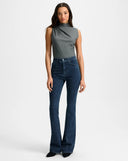 VERONICA BEARD MYLIE MOCK NECK GREY