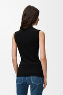 LOEWE HIGH NECK TOP BLACK