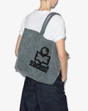 ISABEL MARANT SMALL YENKY TOTE BAG GREY