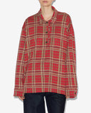 ISABEL MARANT BRUNA SHIRT CHECKERED RED