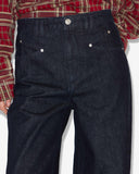 ISABEL MARANT LEMONY DENIM DARK BLUE