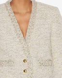 ISABEL MARANT CROPPED GWENDOLINE JACKET ECRU
