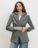 VERONICA BEARD FALCO WOOL DICKEY JACKET GREY