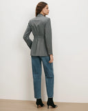 VERONICA BEARD FALCO WOOL DICKEY JACKET GREY