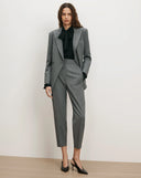 VERONICA BEARD FALCO WOOL DICKEY JACKET GREY