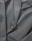VERONICA BEARD FALCO WOOL DICKEY JACKET GREY