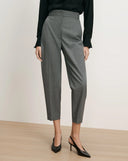 VERONICA BEARD CAVEN SLIM CROPPED TROUSER GREY