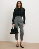 VERONICA BEARD CAVEN SLIM CROPPED TROUSER GREY
