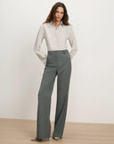 VERONICA BEARD ELVI WIDE LEG TROUSER GREY