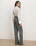 VERONICA BEARD ELVI WIDE LEG TROUSER GREY