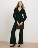 VERONICA BEARD DREW BROOCHE BLOUSE BLACK