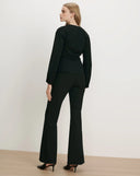 VERONICA BEARD DREW BROOCHE BLOUSE BLACK